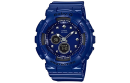 Casio Женские часы BABY-G синего цвета ba-125-2a