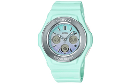 Casio Женские часы BABY-G белого цвета bga-100st-3a2021 | mint green