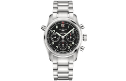 Longines Мужские часы Spirit Collection с автоматическим механизмом, 42 мм, черный циферблат, l3.820.4.53.6