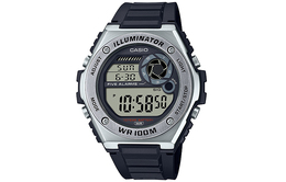 Мужские молодежные серые часы mwd-100h-1a Casio