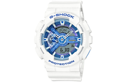 Casio Женские часы ga-110wb-7a с двойным жидкокристаллическим/аналоговым дисплеем, синие