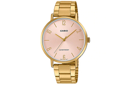 Casio Женские розовые часы серии Standard LTP-VT01G-4B ltp-vt01g-4b | pink watch dial