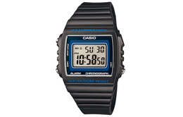 Casio Мужские молодежные синие часы w-215h-8a