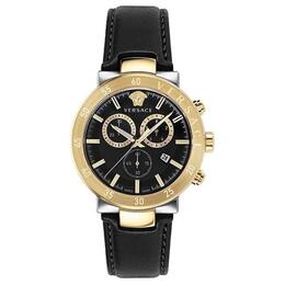 Versace Наручные часы SF Express Emergency Rescue с кварцевым механизмом, ремешком из нержавеющей стали и белым циферблатом. Мужские часы ve1d00219