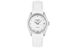 Tissot Женские часы Kutu Collection с автоматическим механизмом, 32 мм, белый циферблат t035.207.16.011.00