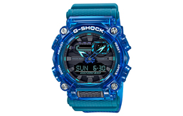 Casio Мужские часы с двойным жидкокристаллическим/аналоговым дисплеем, черные, ga-900skl-2a