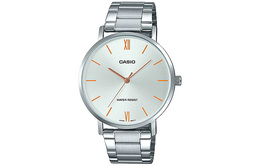 Casio Мужские белые часы стандартной серии mtp-vt01d-7b