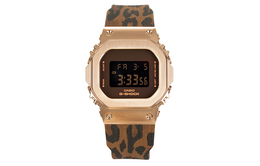 Часы женские G SHOCK с кварцевым механизмом, ремешком из смолы и кофейным циферблатом Casio gm-s5600lp-5pfl-person