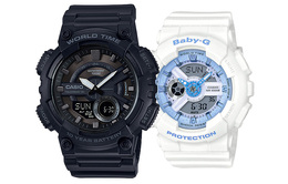 Casio Часы унисекс парные Table Series Black Watch aeq-110w-1b&ba-110be-7a
