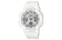 Casio Женские часы BABY-G белого цвета bga-2500-7aprd