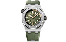 Audemars Piguet Мужские часы Royal Oak Offshore Series с автоматическим механизмом, 42 мм, зеленый циферблат 15720st.oo.a052ca.01