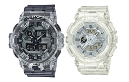 Casio Часы унисекс парные Table Series Black Watch ga-700sk-1a+ba-110cr-7a