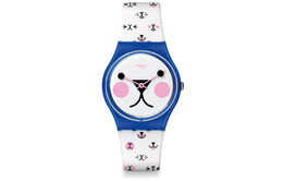 Унисекс белые часы gn241 Swatch