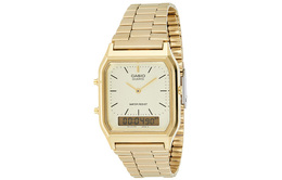Casio Мужские молодежные белые часы aq-230ga-9dmqyes