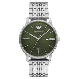 Часы с тремя стрелками и датой из нержавеющей стали Emporio Armani ar11644_nlp_nlc
