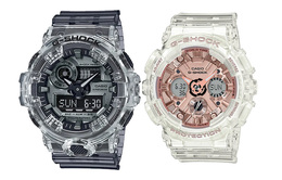 Casio Часы унисекс парные Table Series Black Watch ga-700sk-1a+gma-s120sr-7a