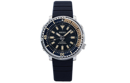 Seiko Часы Prospe Collection с механическим механизмом, силиконовым ремешком, мужские, черный циферблат, srpf81k1