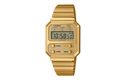 Мужские молодежные золотые часы a100weg-9apr Casio