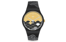 Swatch Черные часы унисекс so32z105