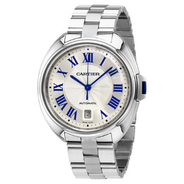 Cartier Cle Automatic Silver Dial Mens Watch wscl0007
