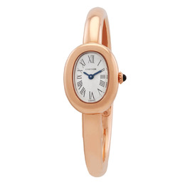 Cartier Baignoire Quartz WGBA0047 Silver Dial Ladies Watch, Rose Gold-tone 18kt Case and Bracelet