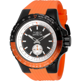 Invicta Aviator Quartz Black Dial Mens Watch (49303)