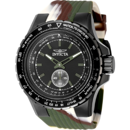 Invicta Mens Aviator Quartz Black Dial Watch Model:49320