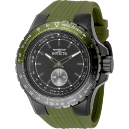 Invicta Aviator Quartz Black Dial Mens Watch Model 49323