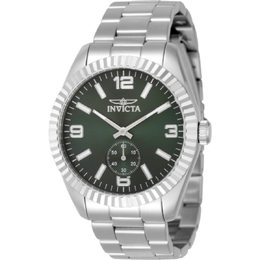 Invicta 49358 Men's Specialty Dress Watch - Green Dial, Stainless Steel
