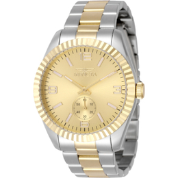 Invicta 49388 - Men's Quartz Watch with Gold Dial and Two-tone Bracelet