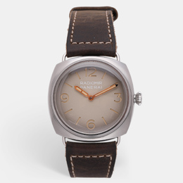 Panerai Beige Stainless Steel Radiomir PAM01350 Manual Winding Men's Wristwatch 44.5 mm 1205896