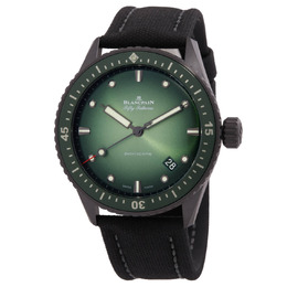 Blancpain 5000 0153 b52a - Green Dial Mens Automatic Dive Watch
