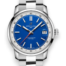 Breitling Top Time B31 Hand Wind Chronometer Blue Dial Mens Watch AB3113A71C1A1