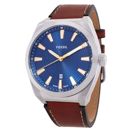 Fossil Everett Mens Quartz Watch Blue Dial fs6115