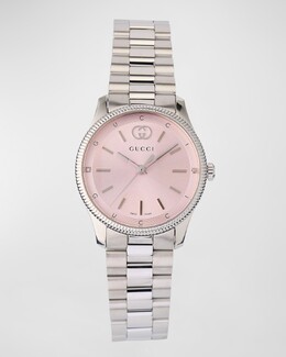 Тонкие часы G-Timeless с бриллиантами и ремешком-браслетом Gucci, цвет Rose prod267840023 | rose