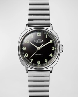 Мужские механические часы-браслет из нержавеющей стали, 39 мм Shinola, цвет Black prod269960076 | black