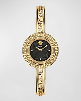 Часы-браслет La Greca диаметром 28 мм с бриллиантами Versace, цвет Yellow Gold prod270900297 | yellow gold