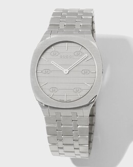 Часы-браслет из нержавеющей стали 25H, 34 мм Gucci, цвет White prod243490233 | white