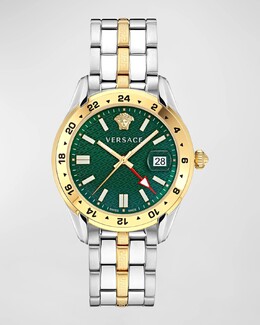 Мужские двухцветные часы-браслет Greca Time, 41 мм Versace, цвет Two Tone prod265660156 | two tone