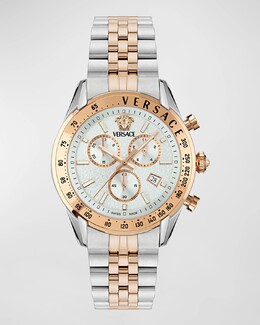 Мужские двухцветные часы-браслет Chrono Master, 44 мм Versace, цвет Two Tone prod270910281 | two tone