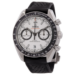 Pre-Owned Omega Speedmaster Racing Chronograph White Dial Mens Watch Ref.329.30.44.51.04