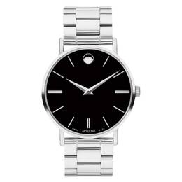 Movado Classic Museum Quartz Black Dial Watch - 0607984