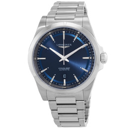Pre-owned Longines Conquest Automatic Mens Watch L3.830.4.92.6 Blue Dial