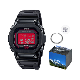 Casio Часы унисекс серии DIGITAL красные gw-b5600ar-1改装-黑色钢带