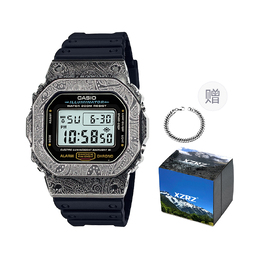 Casio Часы унисекс серии G-SQUAD Black dw-5600e-1改装-腰果花胶带