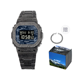 Casio Часы унисекс серии G-SQUAD синего цвета dw-5600ca-2改装-腰果花钢带
