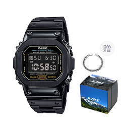 Casio Часы унисекс серии G-SQUAD Black dw-5600e-1改装-反显黑色钢带