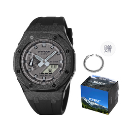 Часы серии Full Metal унисекс Casio gm-2100mf-5改装-霜黑胶带