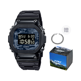 Casio Часы унисекс серии G-SQUAD синего цвета dw-5600ca-2改装-黑色钢带