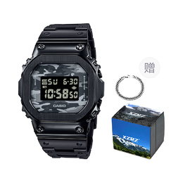 Серые часы унисекс серии G-SQUAD Casio dw-5600ca-8改装-黑色钢带